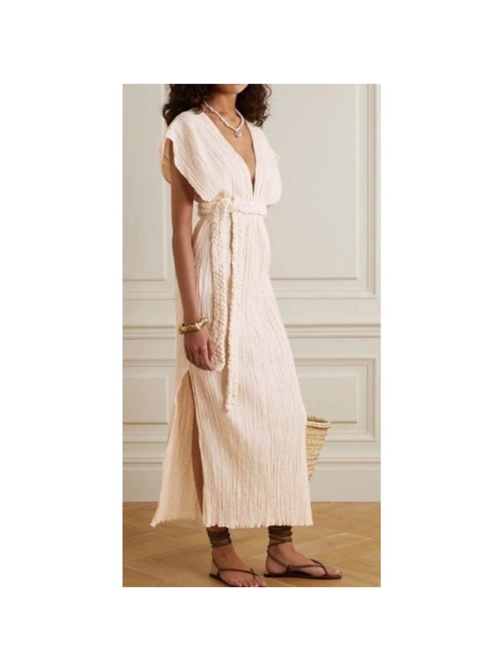 Savannah Morrow The Label Kamala Maxi Dress XS/Small Resortwear MISSING BELT**